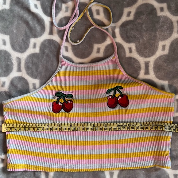 Hippie boho halter top, rainbow - Picture 2 of 3